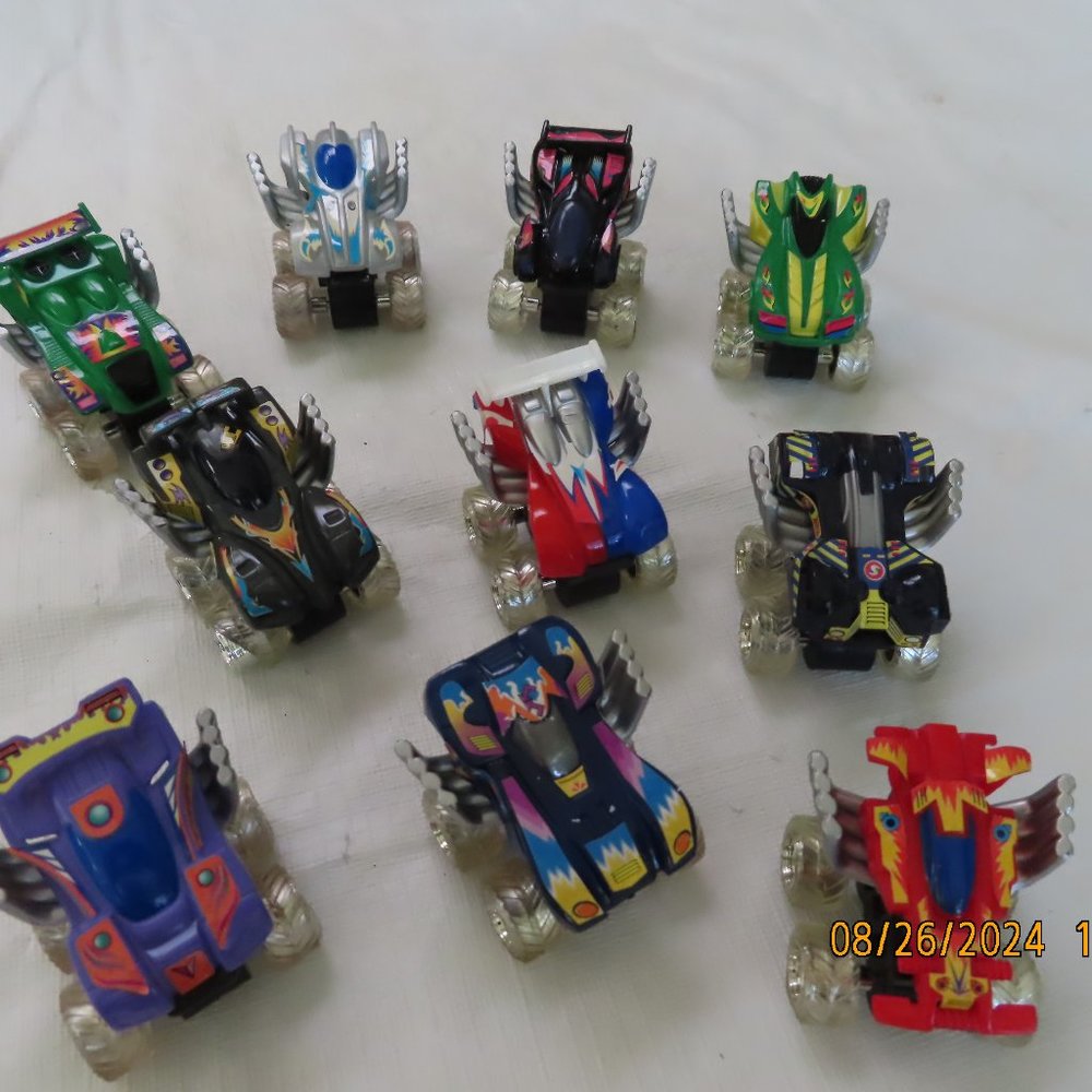 10 VINTAGE FUNNY Micro Toy Cars